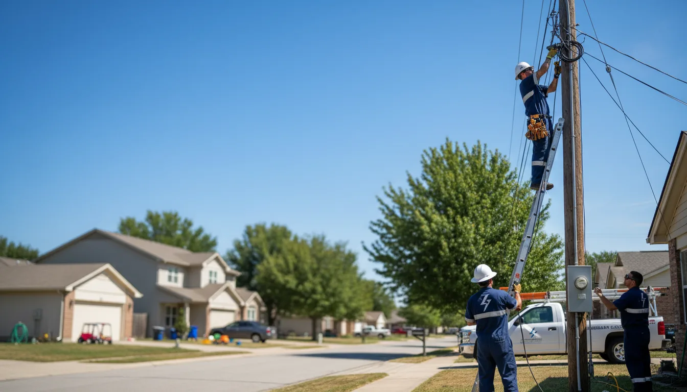 Residential electrician providing installation services in Clarington, PA